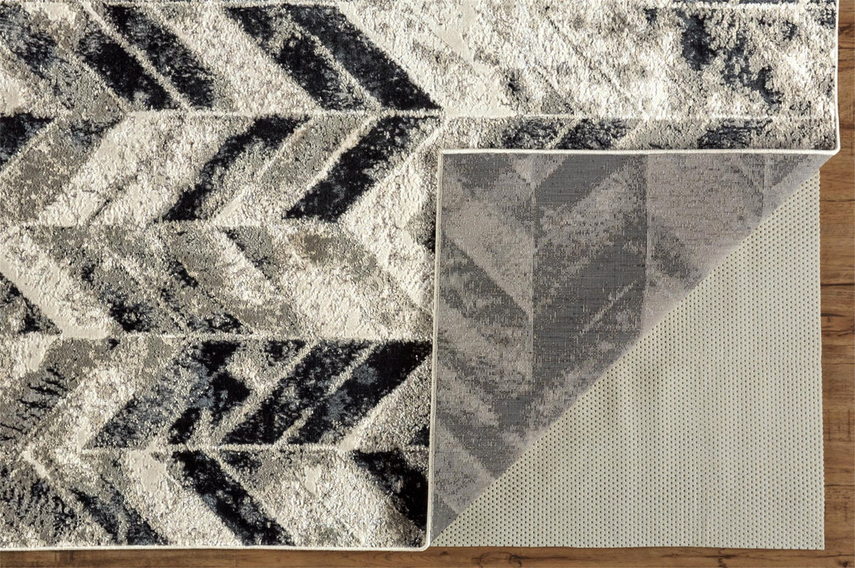 Feizy Micah 3048F Rug in Gray/Silver