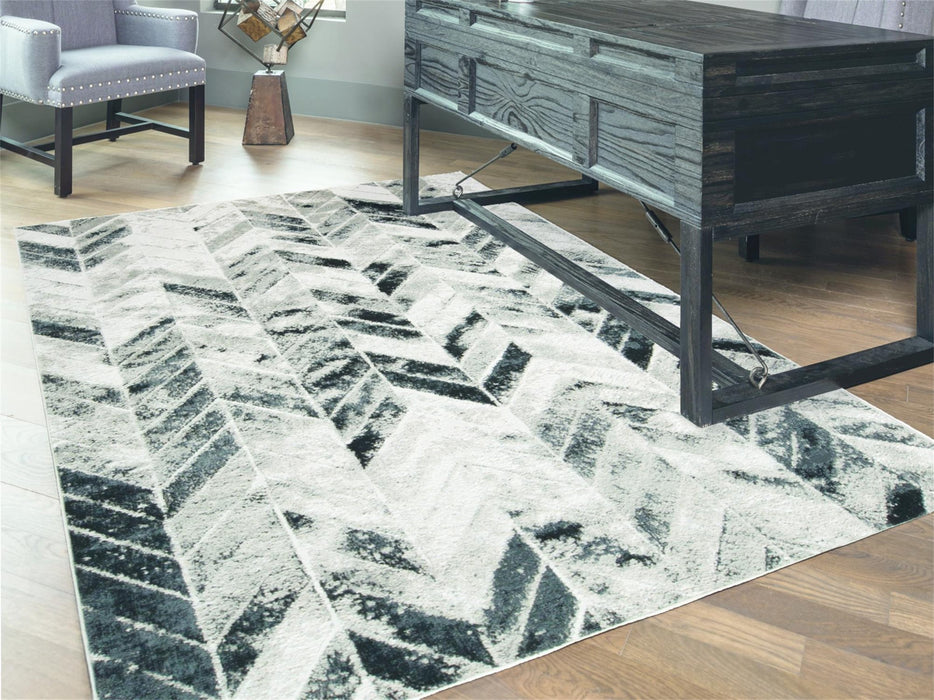 Feizy Micah 3048F Rug in Gray/Silver