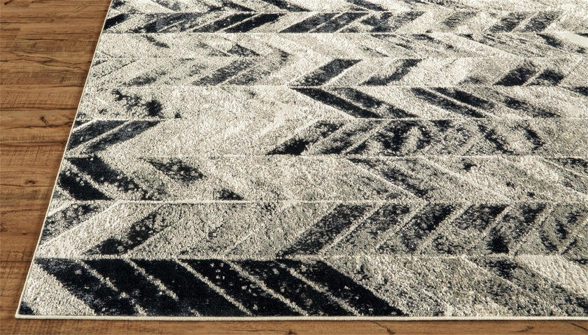 Feizy Micah 3048F Rug in Gray/Silver