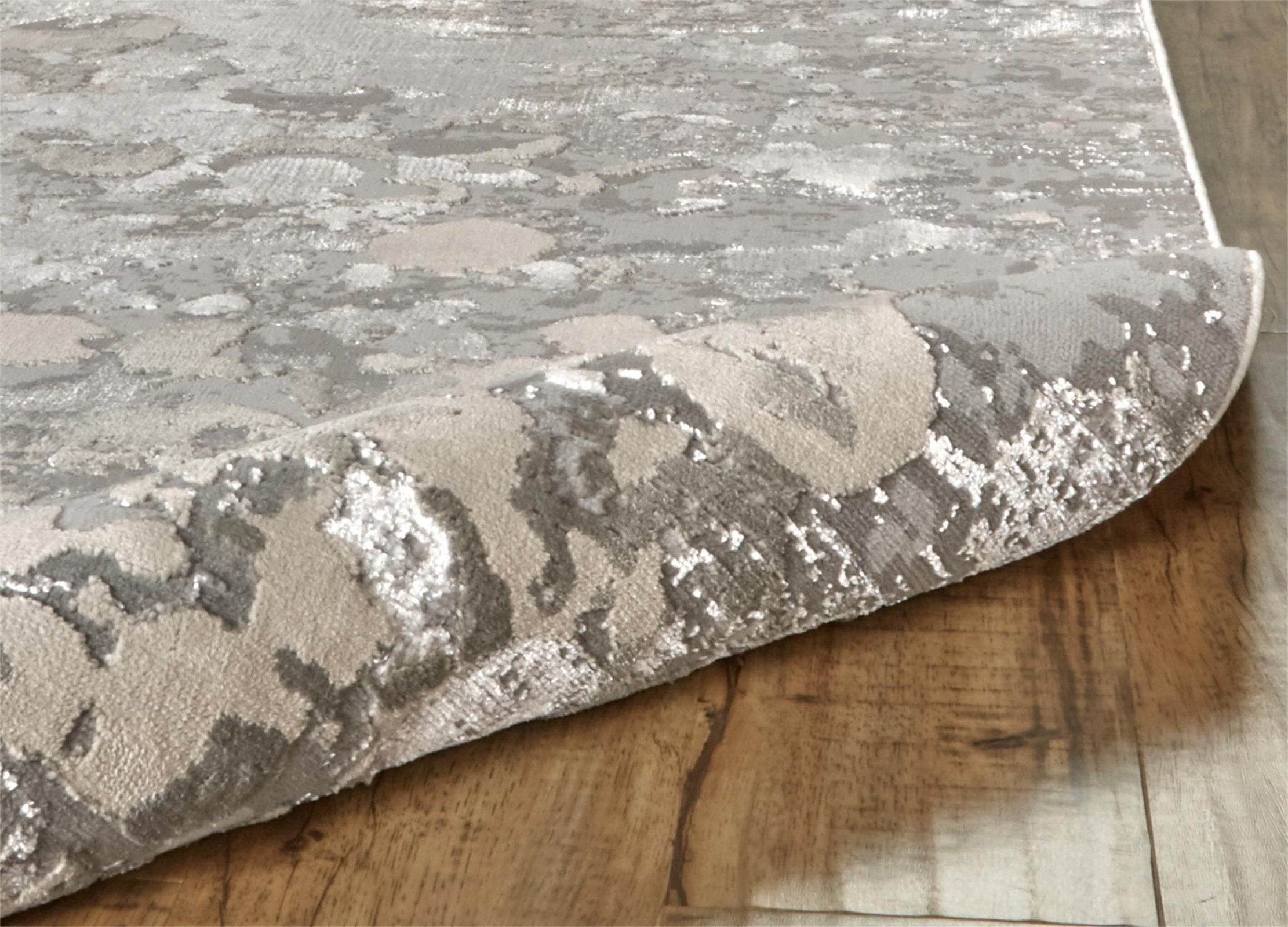 Feizy Micah 3336F Rug in Silver/Gray