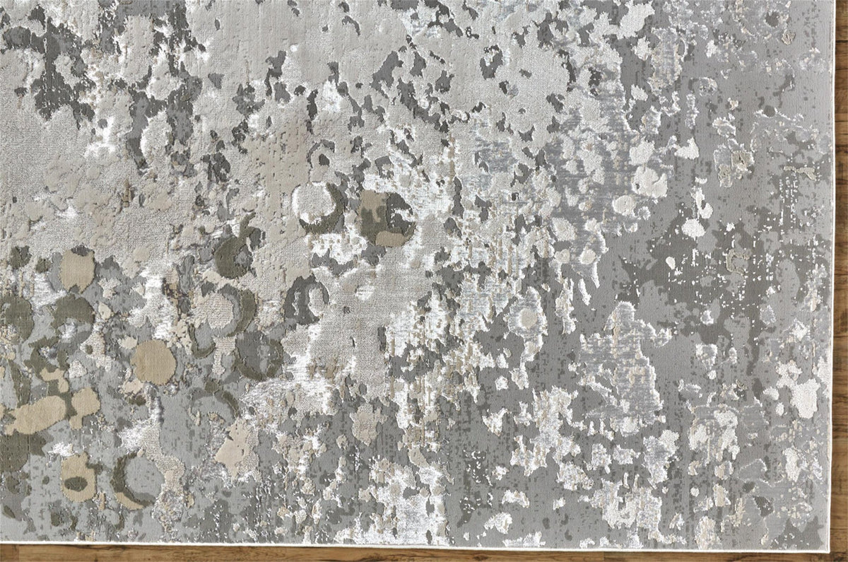 Feizy Micah 3336F Rug in Silver/Gray