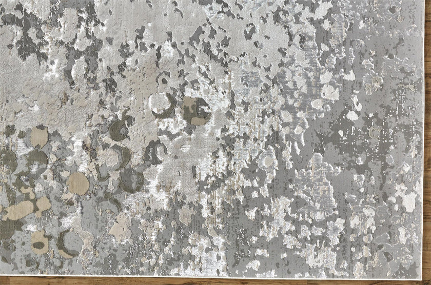 Feizy Micah 3336F Rug in Silver/Gray