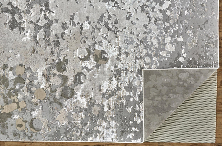 Feizy Micah 3336F Rug in Silver/Gray