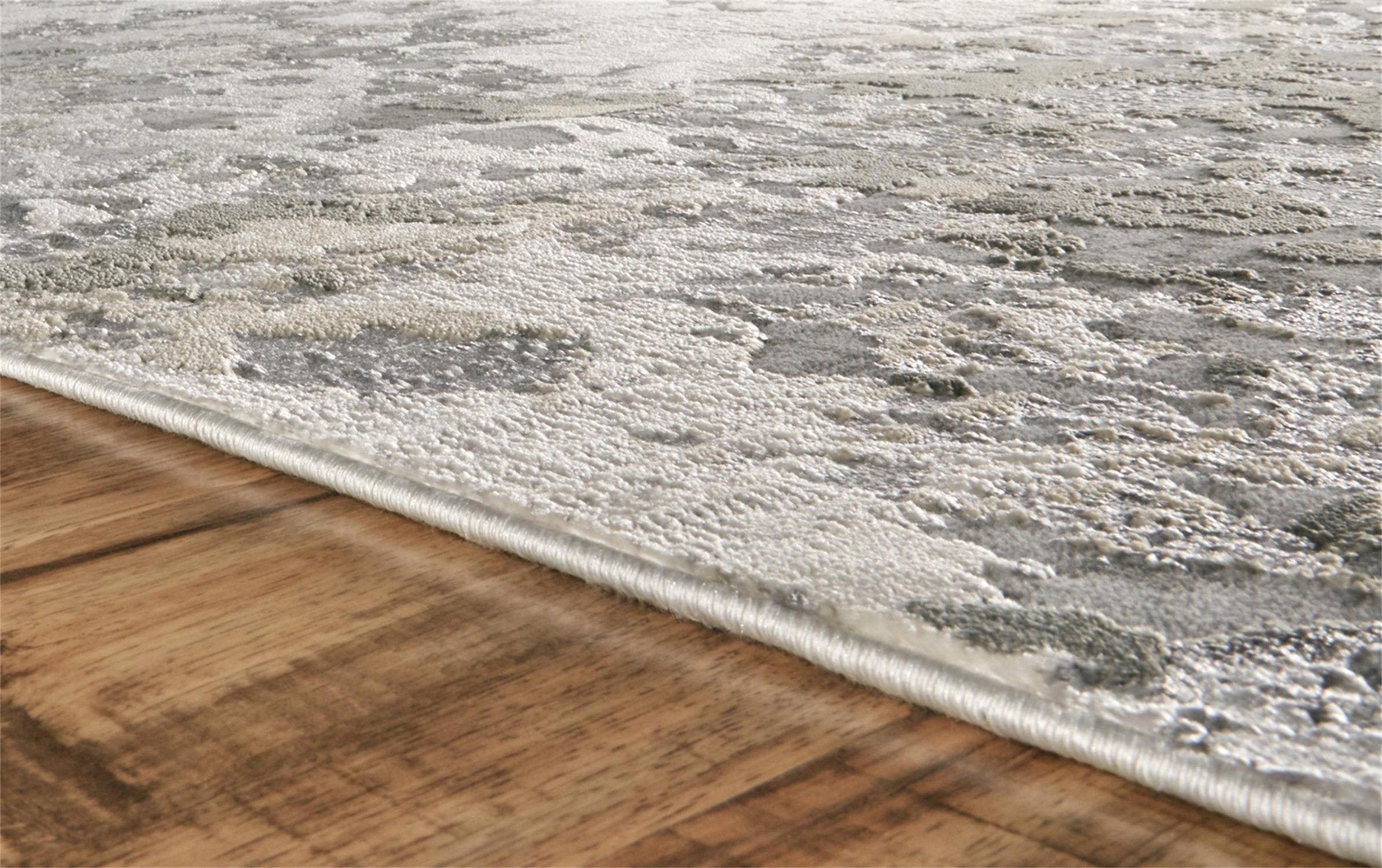 Feizy Micah 3336F Rug in Silver/Gray