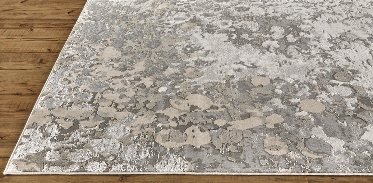 Feizy Micah 3336F Rug in Silver/Gray