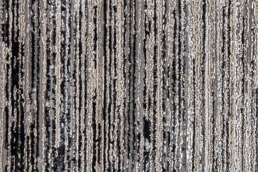 Feizy Micah 3337F Rug in Black/Dark Gray