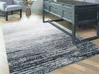 Feizy Micah 3337F Rug in Black/Dark Gray