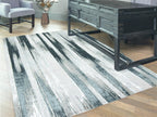 Feizy Micah 3338F Rug in Black/Silver