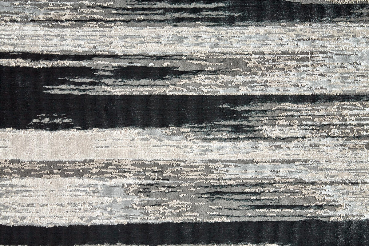 Feizy Micah 3338F Rug in Black/Silver