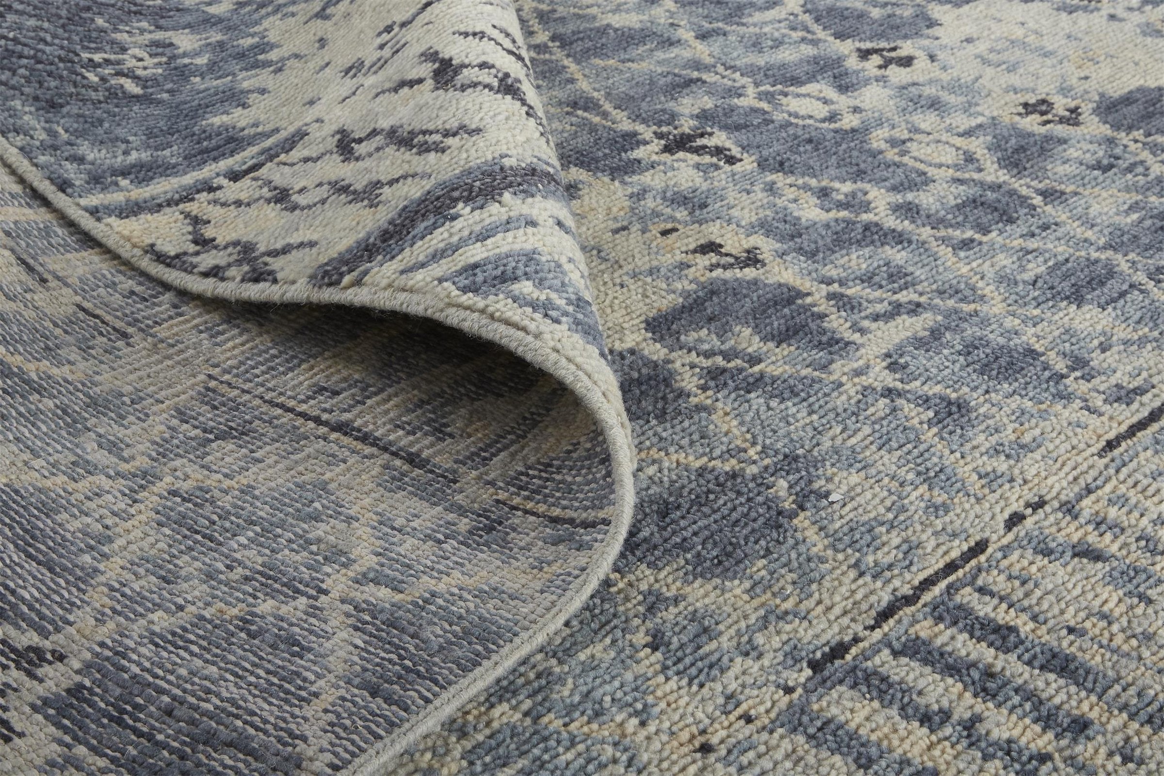 Feizy Palomar 6572F Rug in Blue / Tan