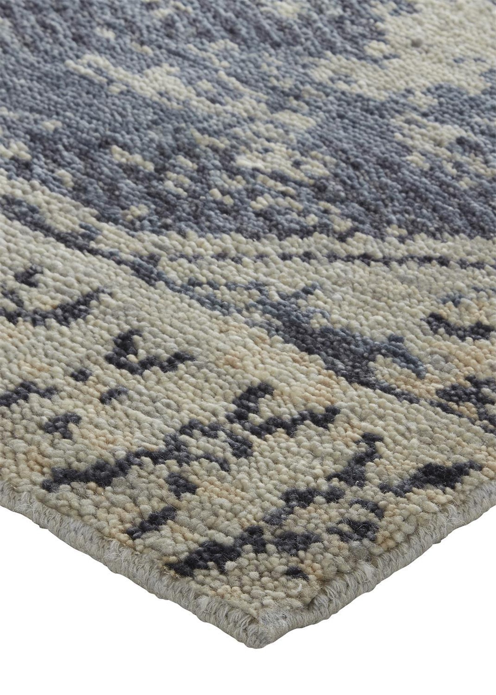 Feizy Palomar 6572F Rug in Blue / Tan
