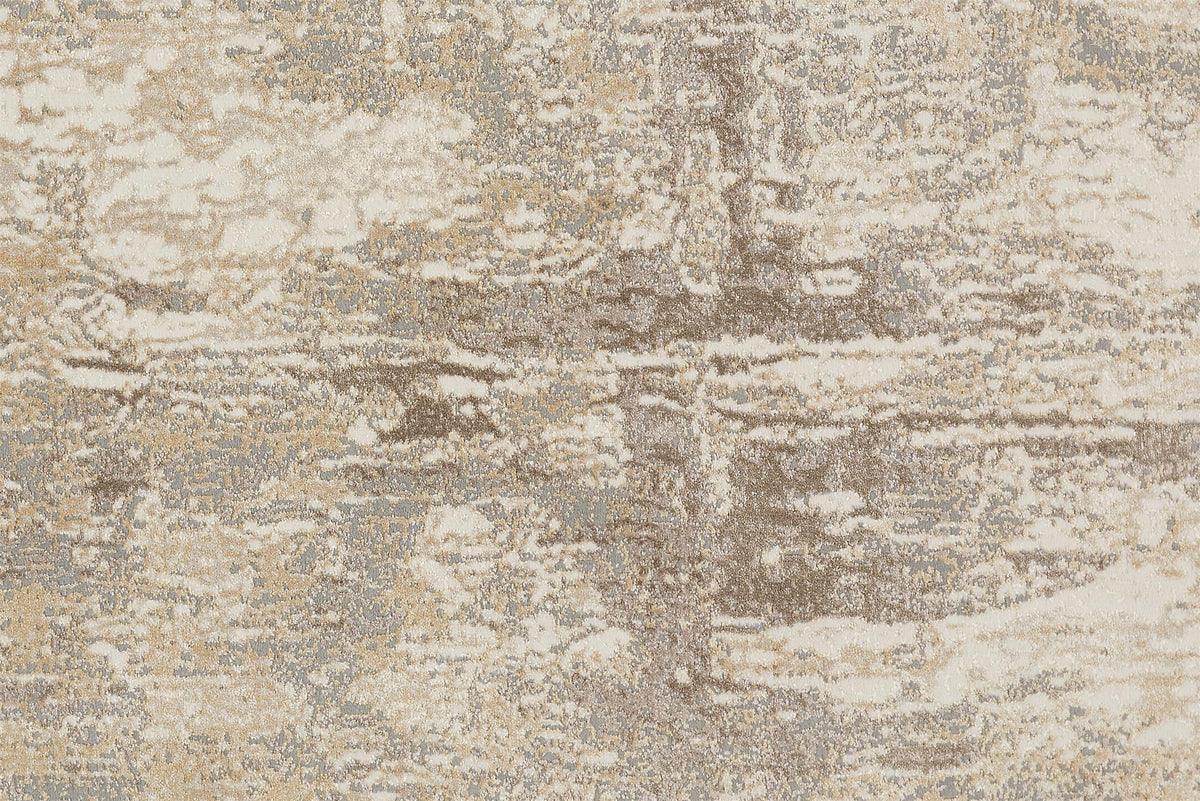 Feizy Parker 3701F Rug in Ivory / Gray