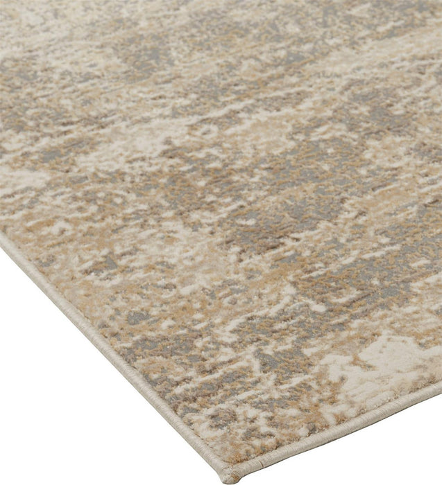 Feizy Parker 3701F Rug in Ivory / Gray