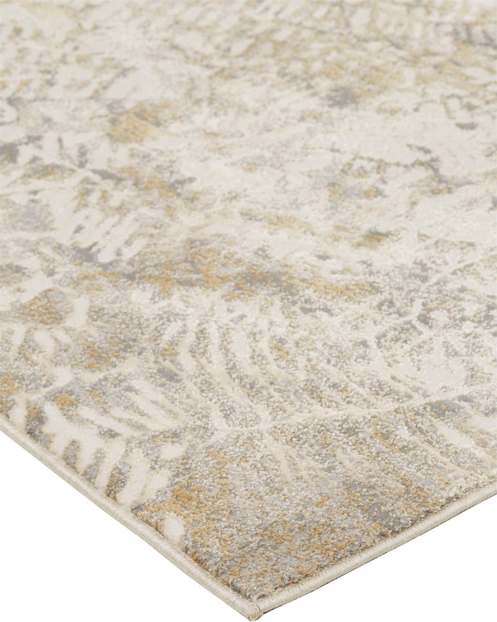 Feizy Parker 3702F Rug in Ivory / Gray