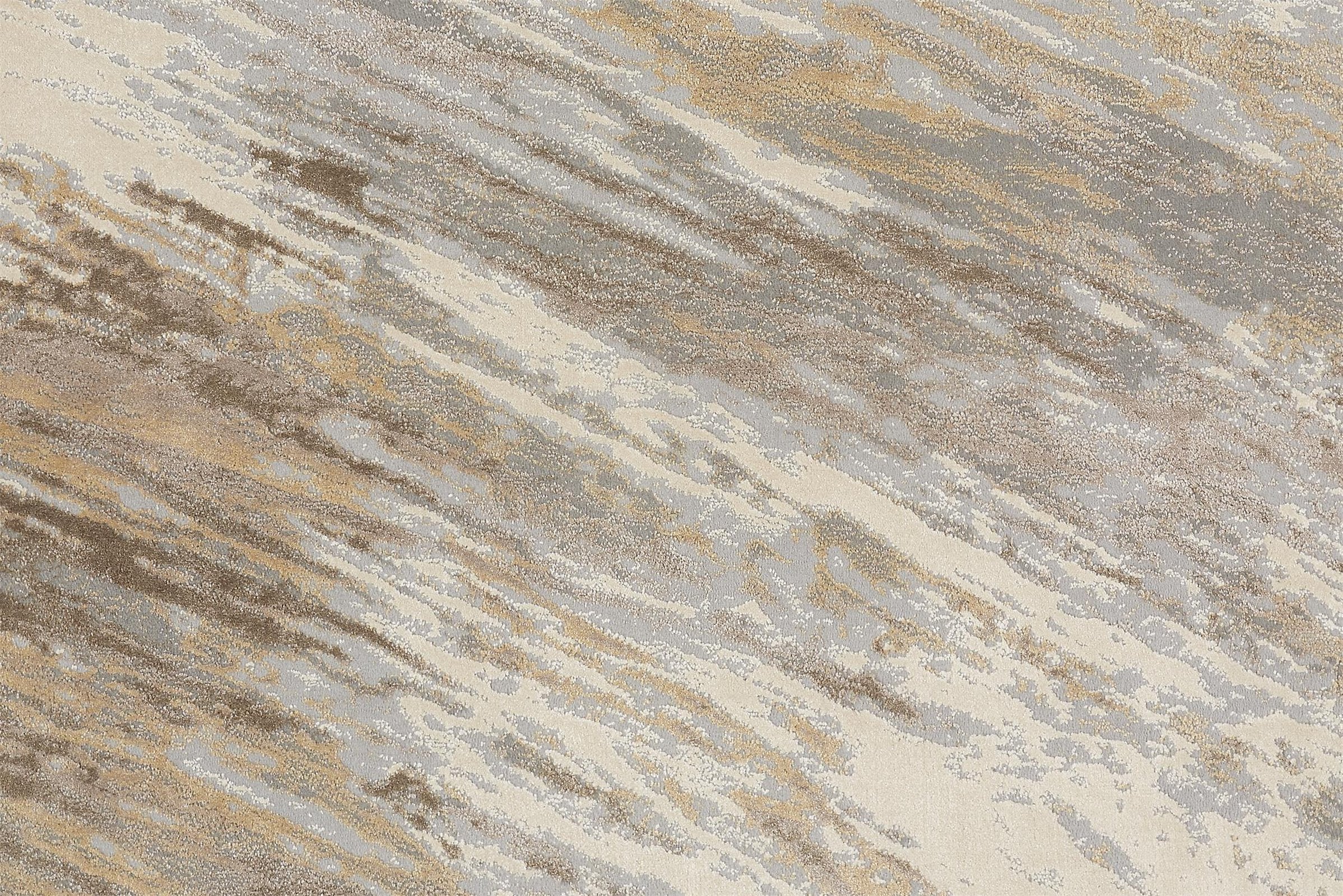 Feizy Parker 3704F Rug in Tan / Blue