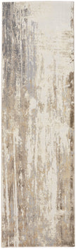 Feizy Parker 3709F Rug in Gray / Beige
