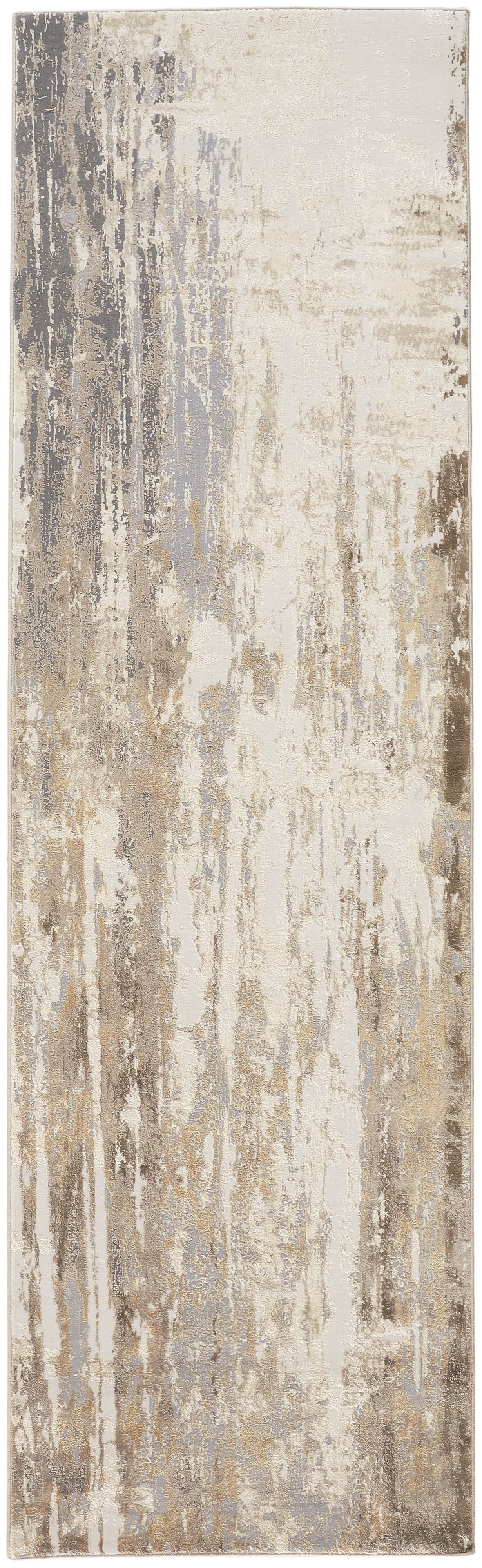 Feizy Parker 3709F Rug in Gray / Beige