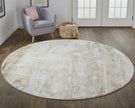 Feizy Parker 3709F Rug in Gray / Beige
