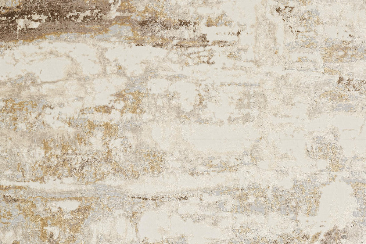 Feizy Parker 3709F Rug in Gray / Beige