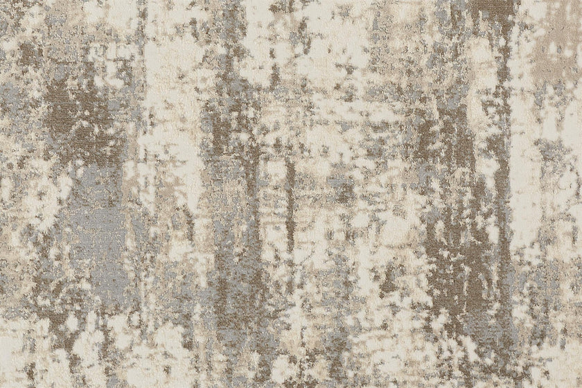 Feizy Parker 3719F Rug in Silver / Beige