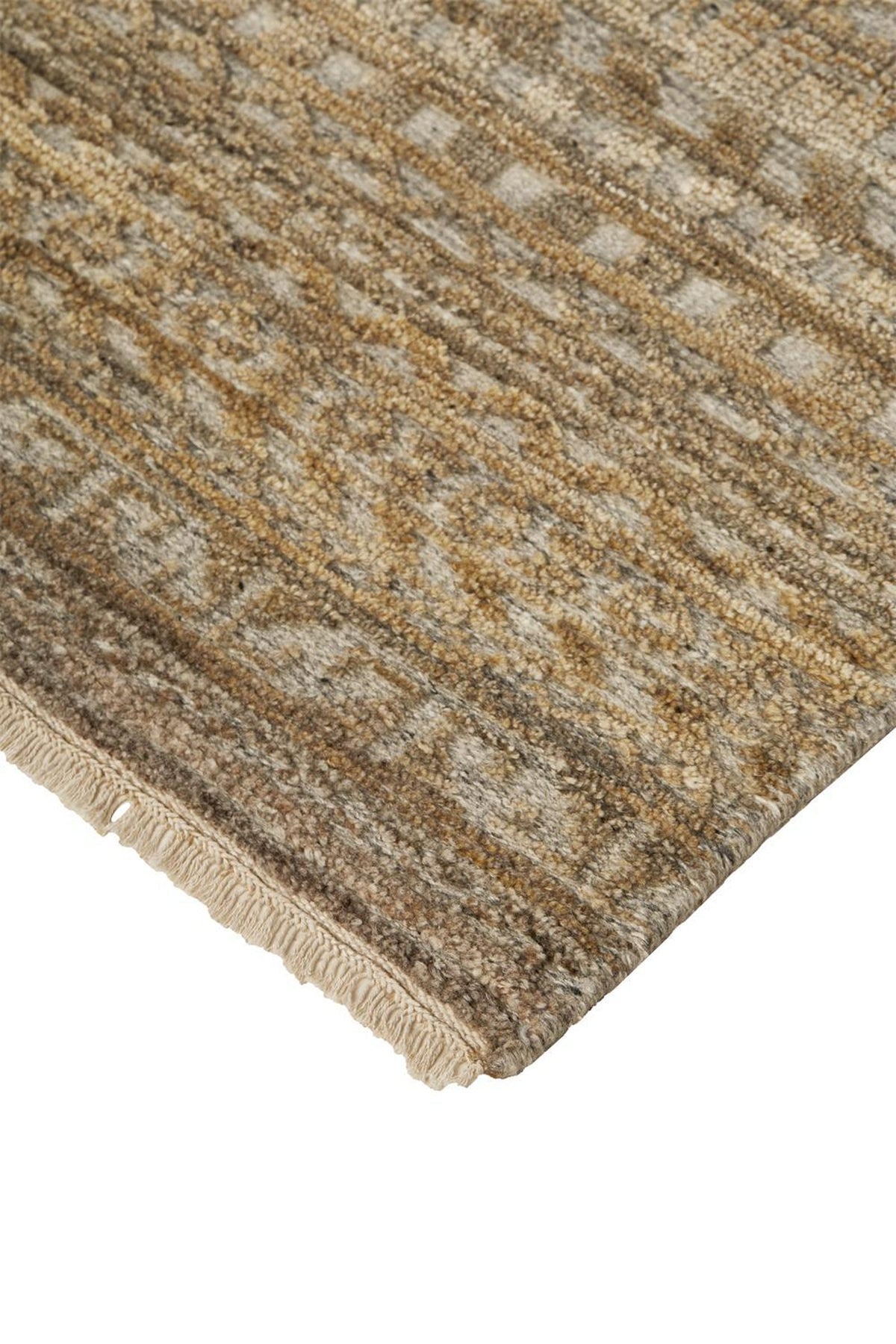 Feizy Payton 6496F Rug in Brown / Gray