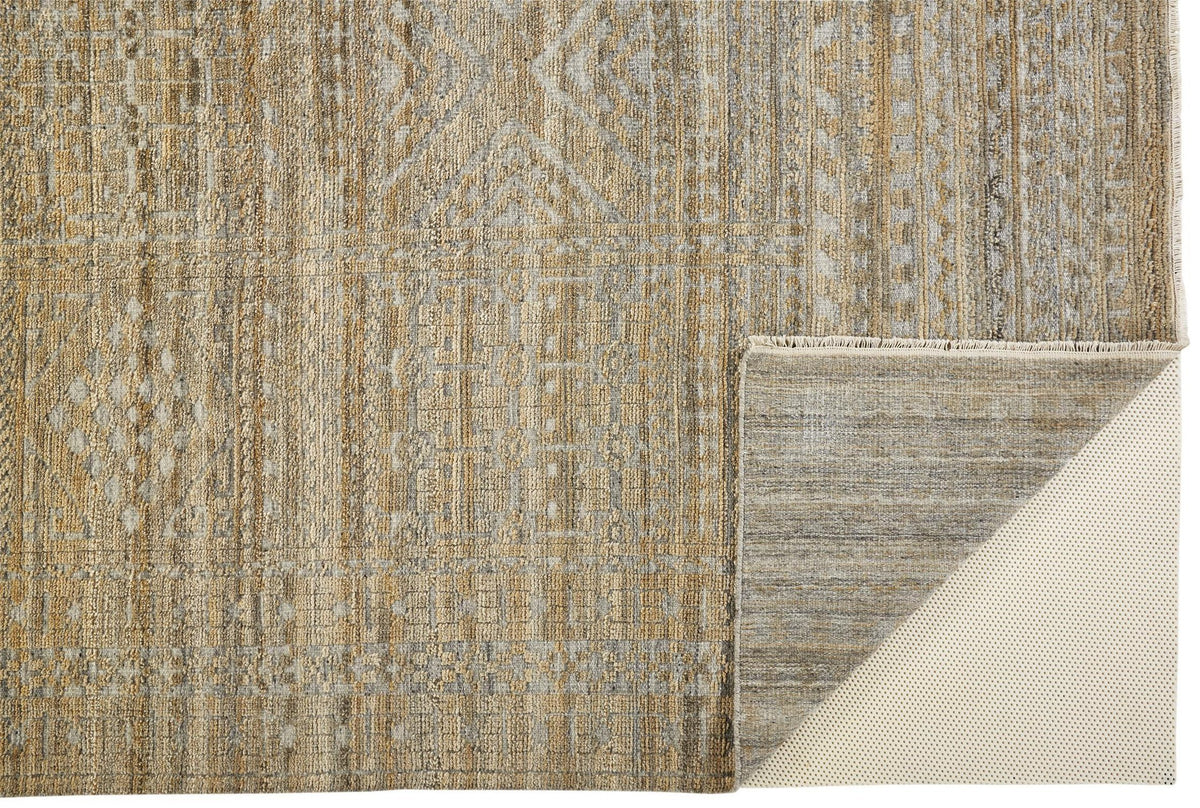 Feizy Payton 6496F Rug in Brown / Gray