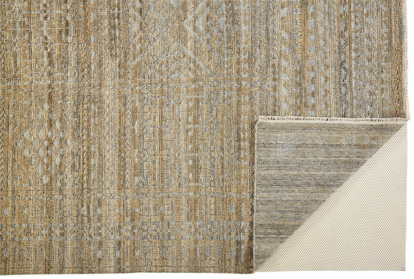 Feizy Payton 6496F Rug in Brown / Gray