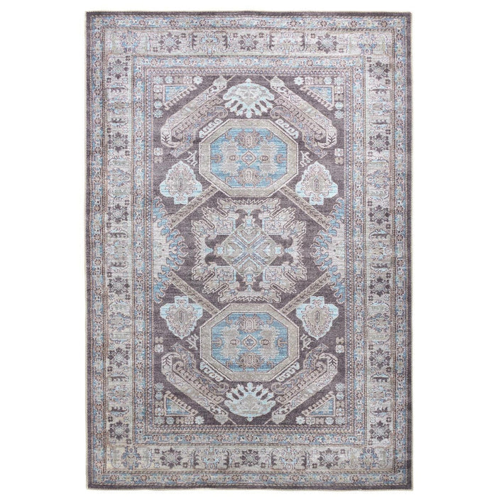 Feizy Percy 39AGF Rug in Gray / Blue