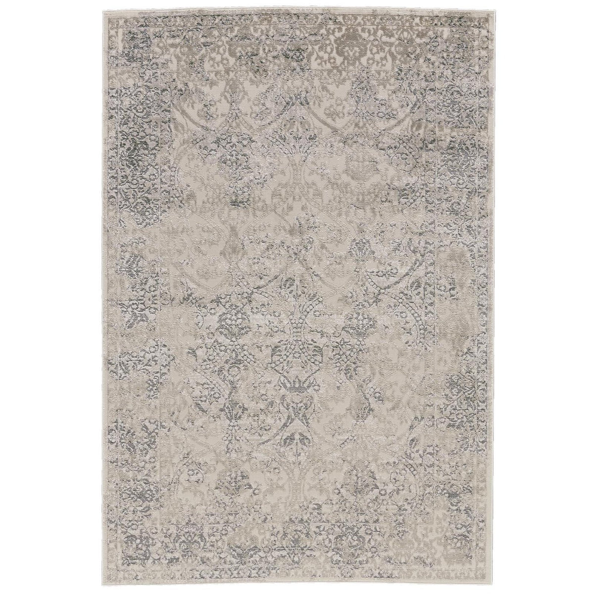 Feizy Prasad 3682F Rug in Light Gray