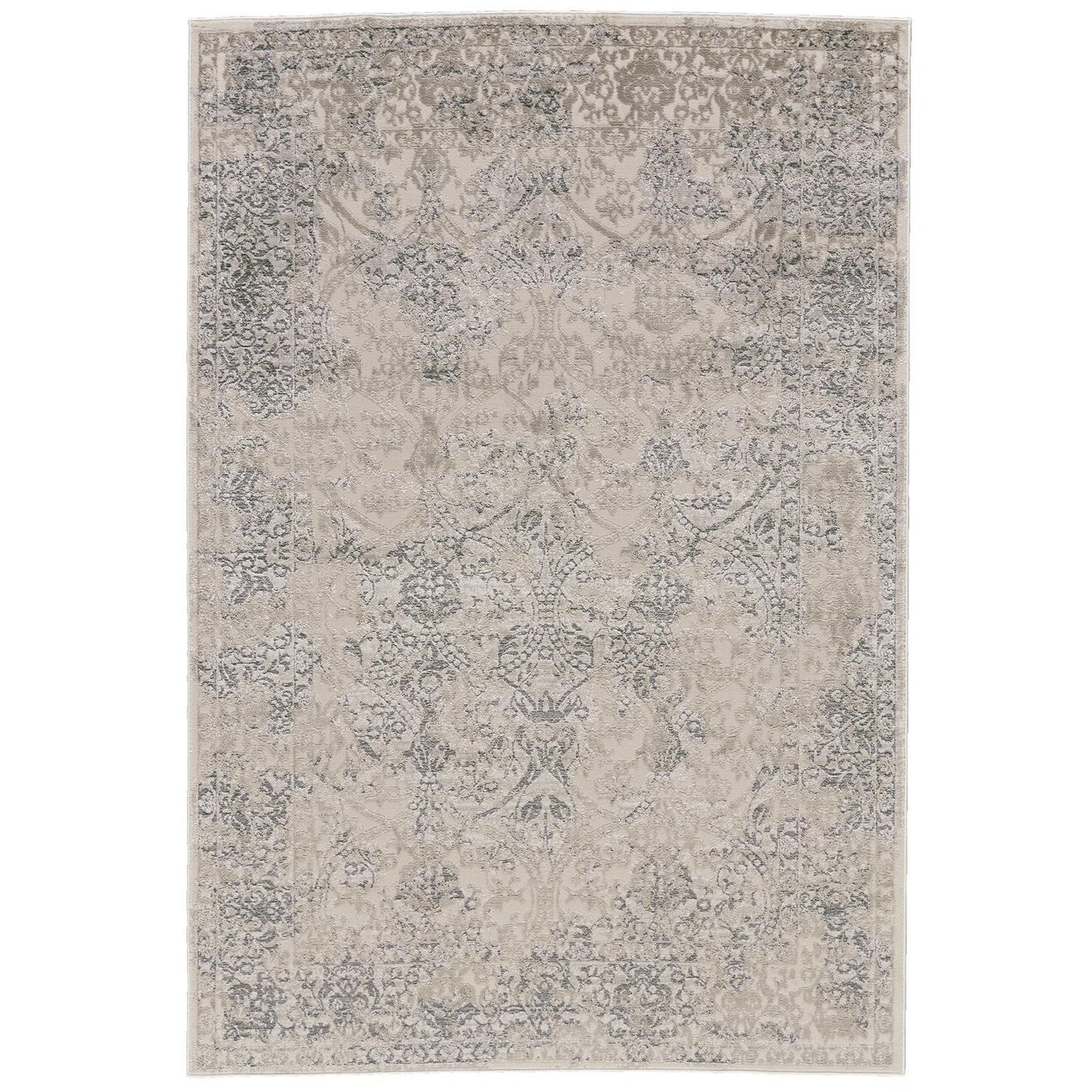 Feizy Prasad 3682F Rug in Light Gray