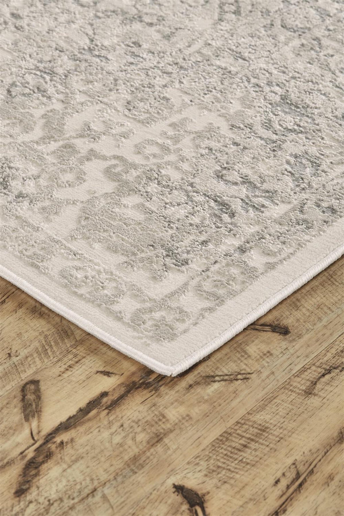Feizy Prasad 3682F Rug in Light Gray