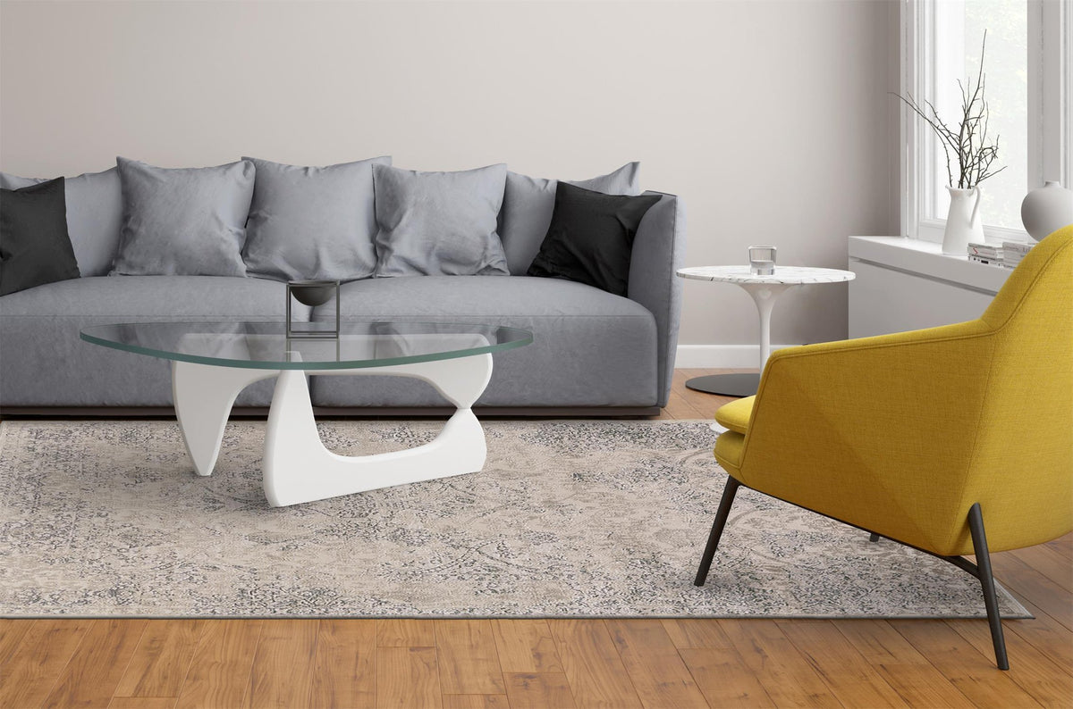 Feizy Prasad 3682F Rug in Light Gray