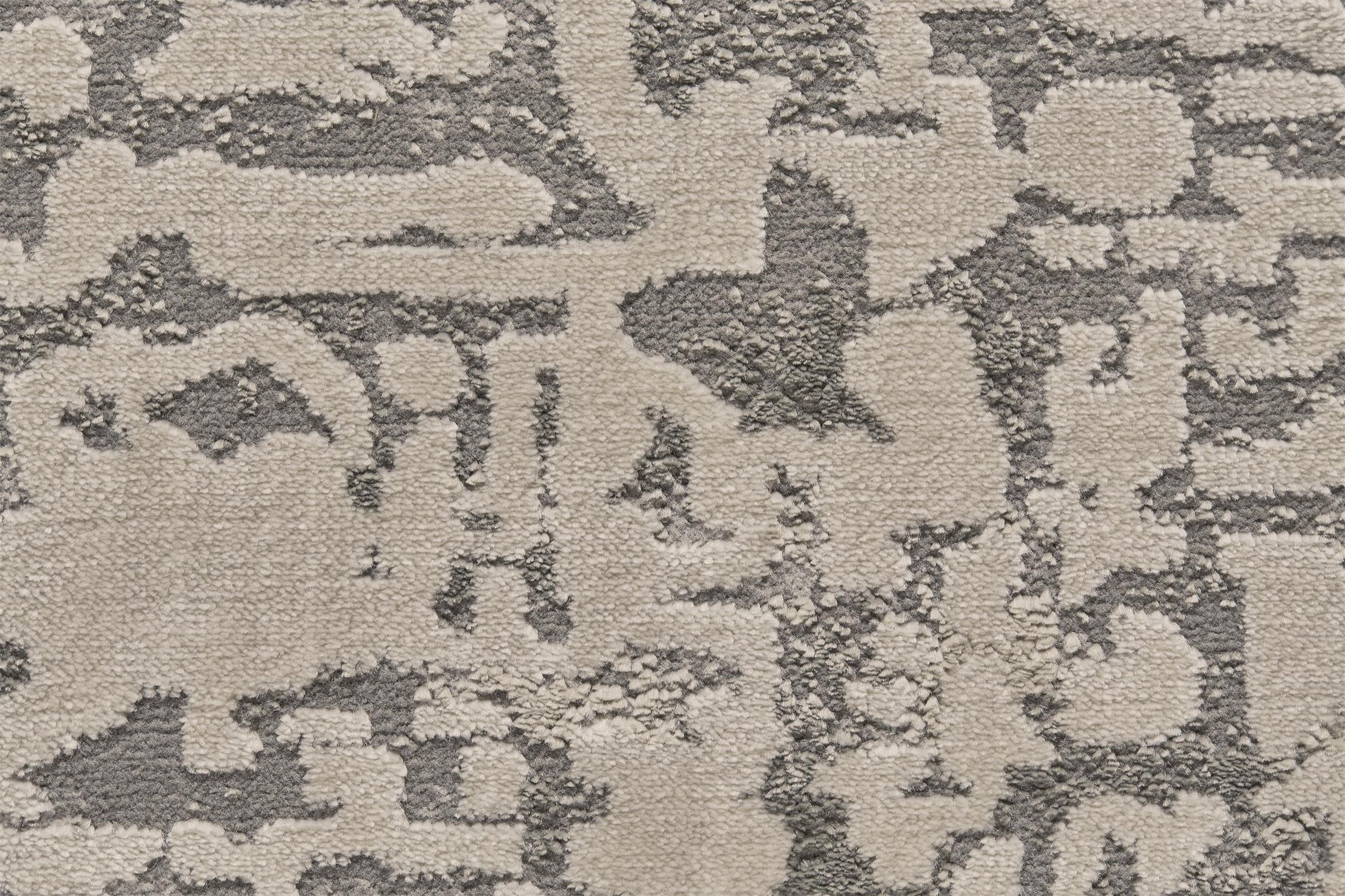 Feizy Prasad 3683F Rug in Gray