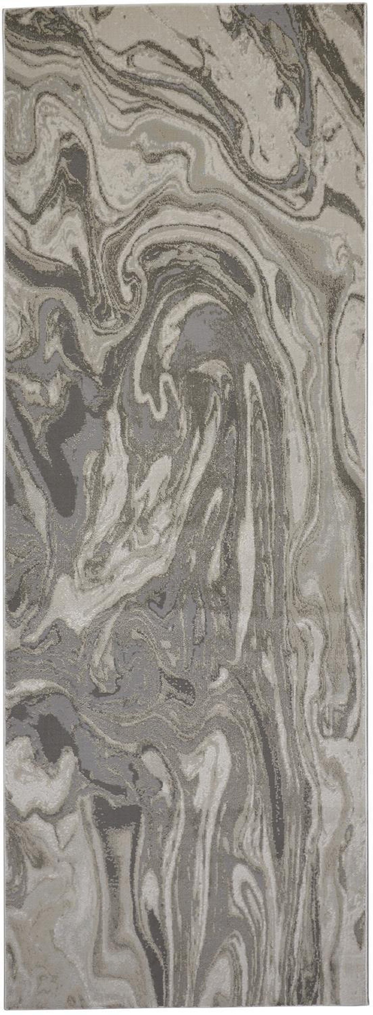 Feizy Prasad 3894F Rug in Light Gray