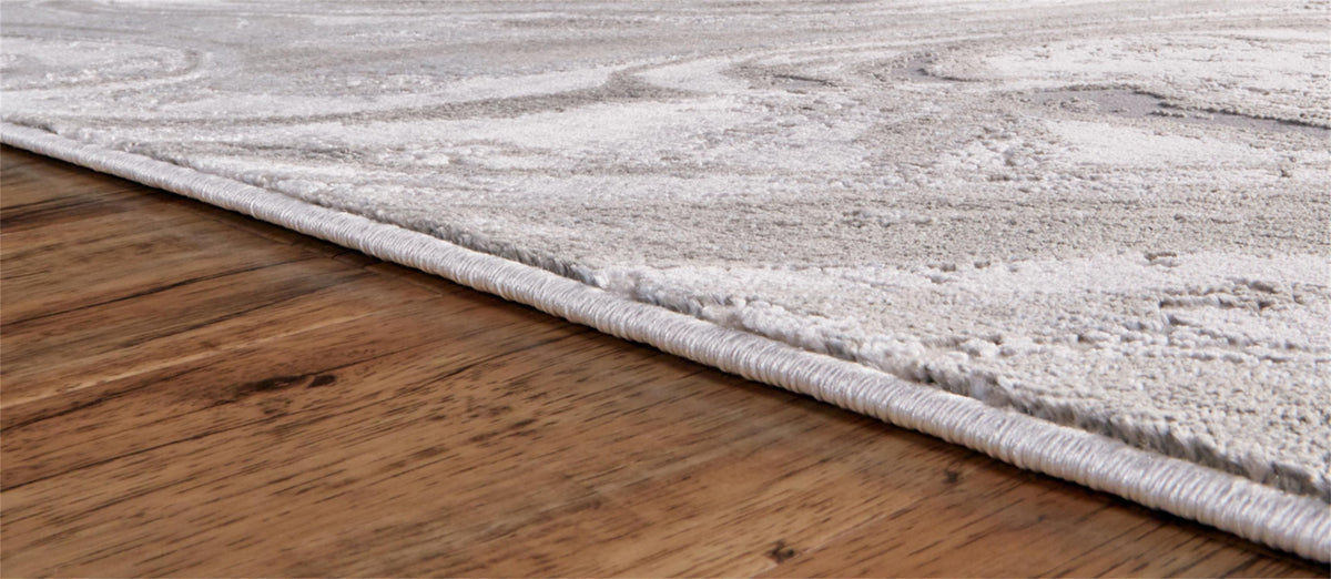 Feizy Prasad 3894F Rug in Light Gray