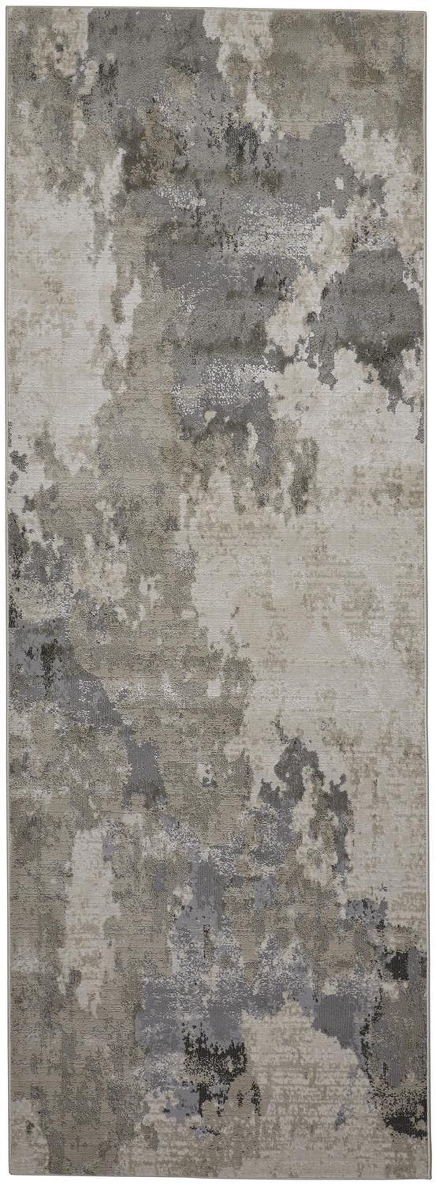 Feizy Prasad 3970F Rug in Gray