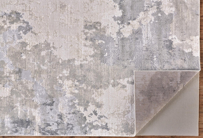 Feizy Prasad 3970F Rug in Gray