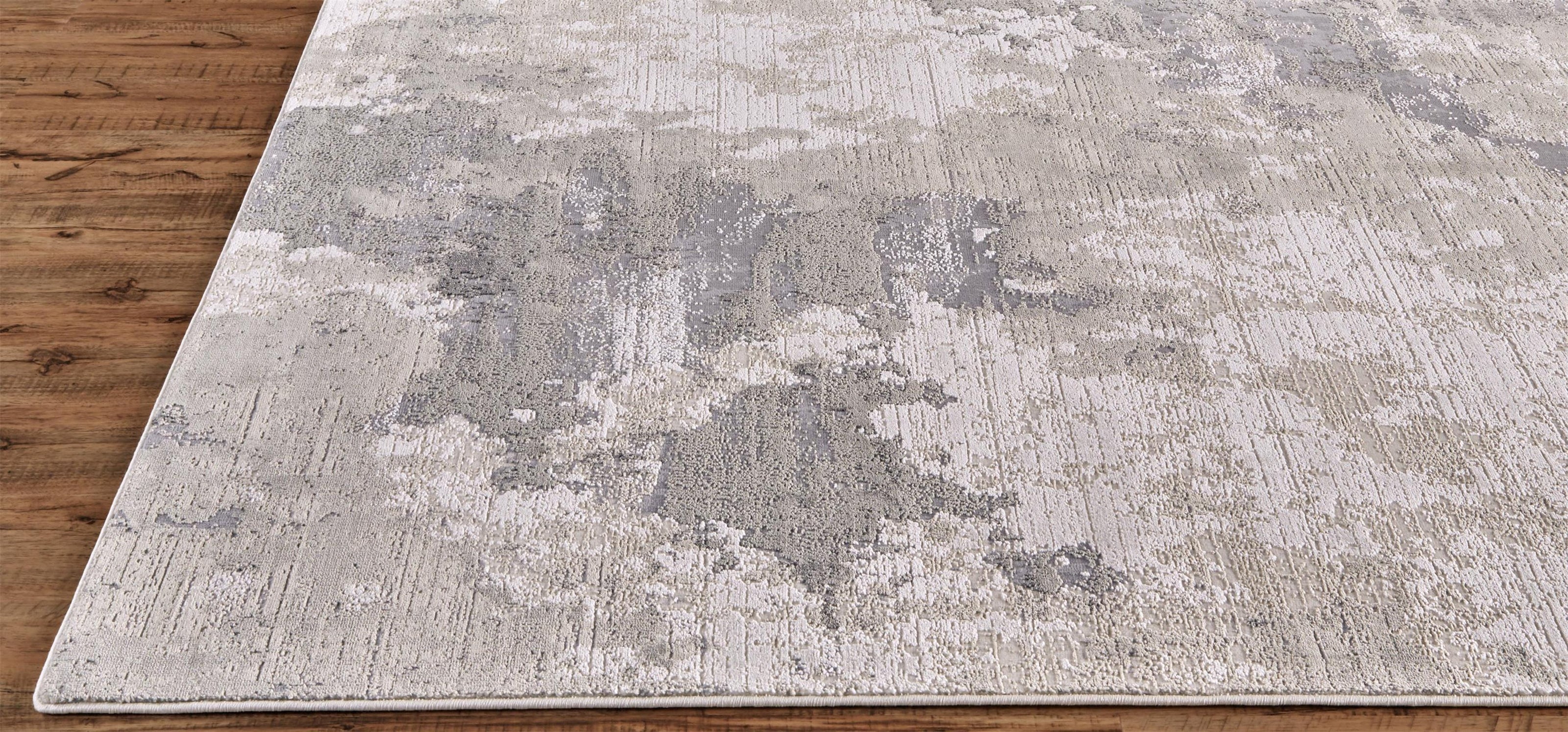 Feizy Prasad 3970F Rug in Gray