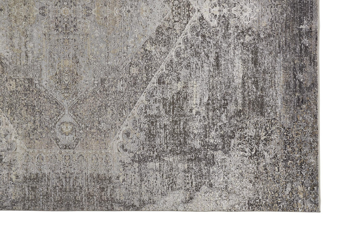 Feizy Sarrant 3963F Rug in Smoke