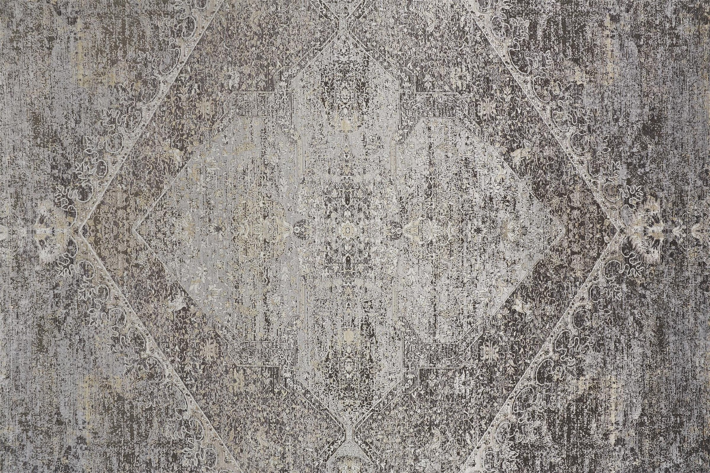 Feizy Sarrant 3963F Rug in Smoke
