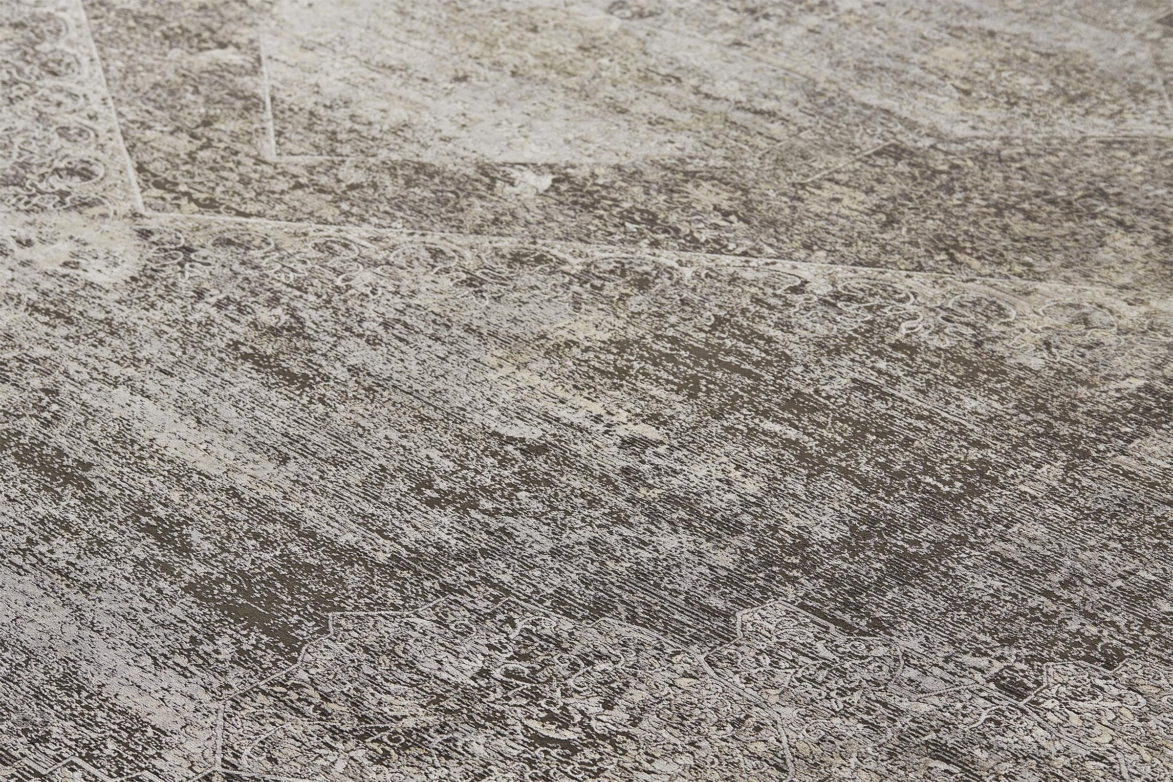 Feizy Sarrant 3963F Rug in Smoke