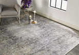 Feizy Sarrant 3964F Rug in Stone