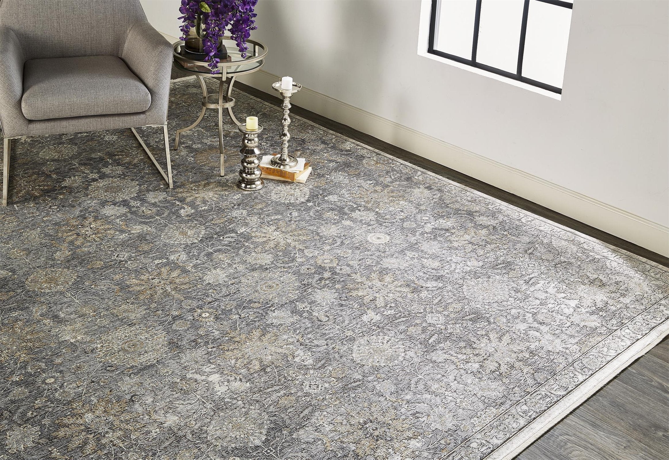 Feizy Sarrant 3965F Rug in Sand