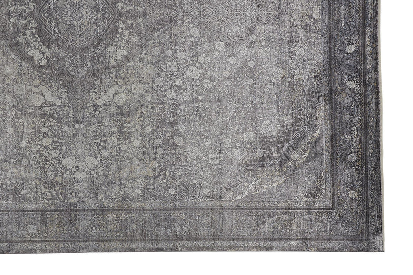Feizy Sarrant 3967F Rug in Charcoal