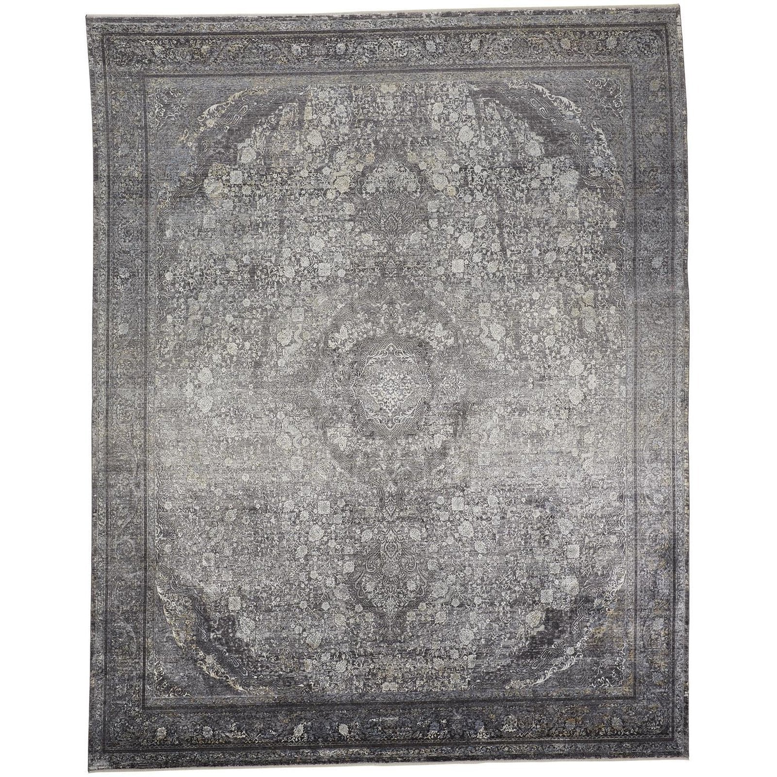 Feizy Sarrant 3967F Rug in Charcoal
