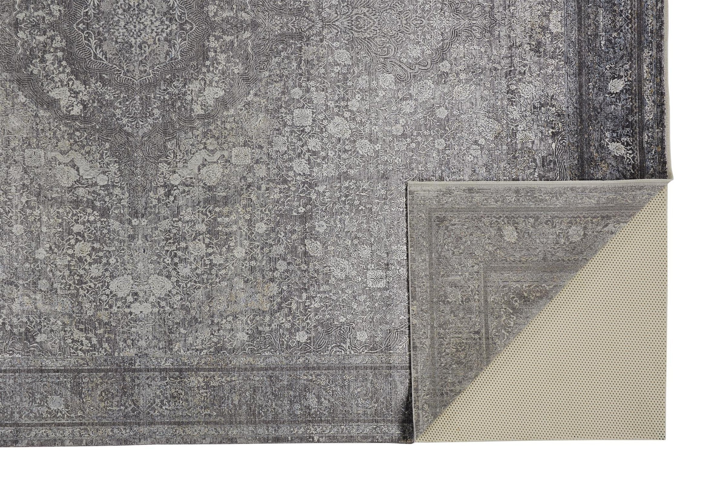 Feizy Sarrant 3967F Rug in Charcoal