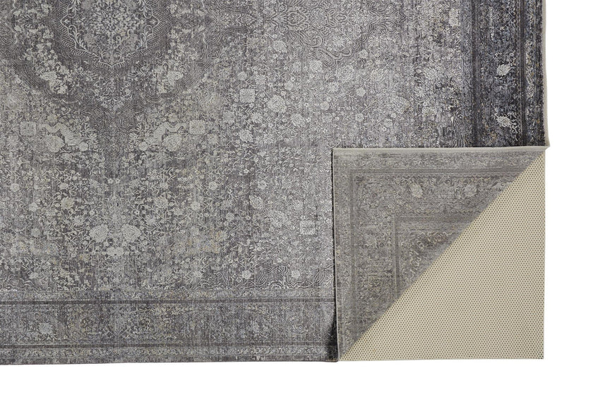 Feizy Sarrant 3967F Rug in Charcoal