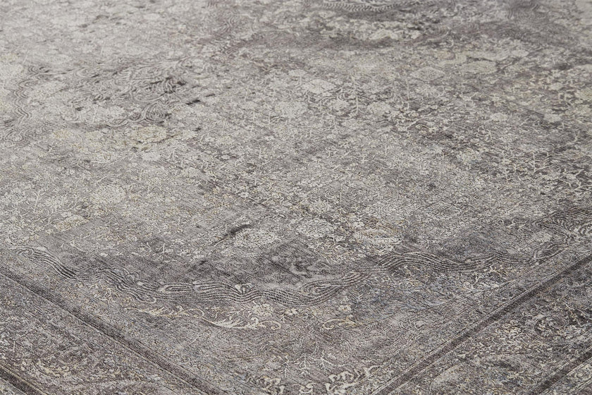Feizy Sarrant 3967F Rug in Charcoal
