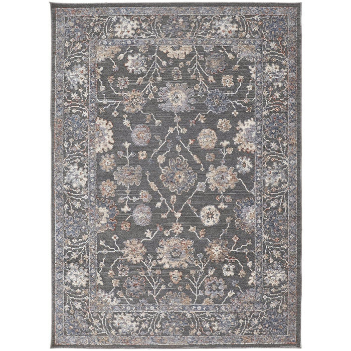 Feizy Thackery 39D2F Rug in Charcoal / Multi