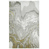 Feizy Waldor 3602F Rug in Gold / Ivory